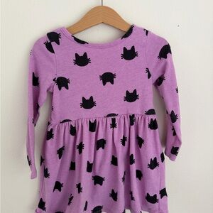 3T Cat & Jack Purple Cat Dress